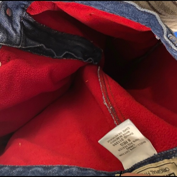 L.L. Bean High Waisted Fleece Lined Jeans 8 - Picture 8 of 9